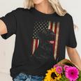 Black Labrador Gift Usa Flag Lab Owner Duck Hunter Women T-Shirt Gifts for Her