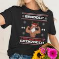 Brodolf The Red Nose Gainzdeer Gym Ugly Christmas Sweater Women T-Shirt Gifts for Her