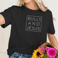 Bulls And Jesus Christian Women T-Shirt Gifts for Her