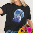 Call Of The Wild Howling The Full Moon Alpha Wolf Women T-Shirt Gifts for Her