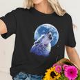 Call Of The Wild Lone Wolf Howling At The Moon Wildlife Women T-Shirt Gifts for Her