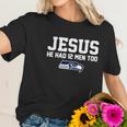 Check Out This Awesome Jesus He Had 12 Men Too Seattle Seahawks Canvas Usa - Copy 2 Women T-Shirt Gifts for Her