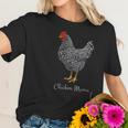 Chicken Mama Black Barred Plymouth Rock Hen Mom Bird Lovers Women T-Shirt Gifts for Her