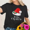 Christmas Lola Claus Matching Pinay Pajama Santa Hat Women T-Shirt Gifts for Her