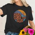 Here Comes The Sun Vintage Retro Sixties Surf Summer Beach Women T-Shirt Gifts for Her