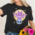 Cute Kawaii Pastel Goth Creepy Bat Skeleton - Vaporwave Men Women T-Shirt Graphic Print Casual Unisex Tee Women T-Shirt Gifts for Her