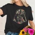 Darth Vader Floral Tropical Hawaiian Flower Bouquet Women T-Shirt Gifts for Her