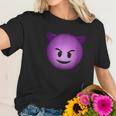 Devil Face Emoji Funny Halloween Gift For Men Women Kids Women T-Shirt Gifts for Her