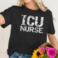 Distressed Intensive Care Unit Nurse Gift Icu Nurse Women T-Shirt Gifts for Her