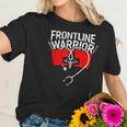 Frontline Warrior Cna Nurse Doctor Healthcare Worker Women T-Shirt Gifts for Her