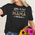 Womens Glitter And Dirt Mom Of Both Leopard Mama Of Both Women Cute Women T-Shirt Gifts for Her