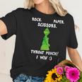 Grinch Funny Win Christmas Rock Paper Scissors Women T-Shirt Gifts for Her