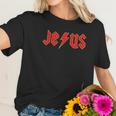 Gseagle Acdc Jesus Graphic Women T-Shirt Gifts for Her