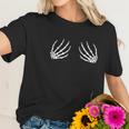 Halloween Bobs For Women Funny Skeleton Hand Bra Women T-Shirt Gifts for Her