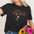 Intensive Care Unit Icu Nurse Christmas Plaid Pattern Gift Women T-Shirt Gifts for Her