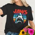 Jaws Retro Colors Shark Rainbow Women T-Shirt Gifts for Her