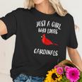 Just A Girl Who Loves Cardinals Women T-Shirt Gifts for Her