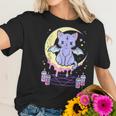 Kawaii Pastel Goth Cute Creepy Black Cat Men Women T-Shirt Graphic Print Casual Unisex Tee Women T-Shirt Gifts for Her