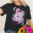 Kawaii Pastel Goth Cute Creepy Skull Serpent Snake Roses Men Women T-Shirt Graphic Print Casual Unisex Tee Women T-Shirt Gifts for Her