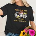 Kill Em All Let God Sort Em Out Skull Women T-Shirt Gifts for Her