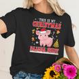 Lovely Pig On Snow Gilf This Is My Christmas Pajama Women T-Shirt Gifts for Her