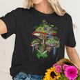 Magic Mushrooms Island Psychedelic Fungi Fantasy Hippie Women T-Shirt Gifts for Her