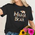 Mama Bear Mom Life Floral Heart Women T-Shirt Gifts for Her