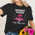 Mommy Shark Of Two Announcement Mothers Day Gift Women T-Shirt Gifts for Her