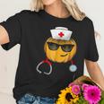 Nurse Halloween Emoji Women T-Shirt Gifts for Her