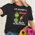 Official Christmas Sweater Im Holding A Budweiser Grinch Funny Beer Xmas Shirt Va11 Women T-Shirt Gifts for Her