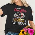 Proud Daughter Vietnam War Veteran American Flag Military Women T-Shirt Gifts for Her