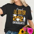 Proud Lil Sister Of A 2021 Graduate Face Mask Hand Sanitizer Women T-Shirt Gifts for Her