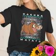 Pumba Ugly Christmas Graphic Women T-Shirt Gifts for Her