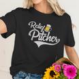 Relief Pitcher Beer And Baseball Funny Graphic Design Printed Casual Daily Basic Women T-Shirt Gifts for Her