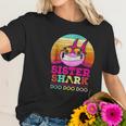 Retro Vintage Sister Shark Doo Doo Doo Women T-Shirt Gifts for Her