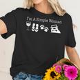 Womens Im A Simple Woman Love Wine Flip Flops Dog Jeeps Gift Women T-Shirt Gifts for Her