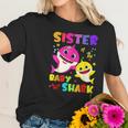 Sister Of The Baby Shark Birthday Sister Shark Women T-Shirt Gifts for Her