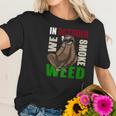 Sloth Stoner October Marijuana Weed Ganja Gift Women T-Shirt Gifts for Her