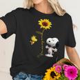 Snoopy And Woodstock You Are My Sunshine Sunflower Women T-Shirt Gifts for Her