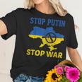 Stop Putin Stop War Stand With Ukraine Free Ukraine Support Men Women T-Shirt Graphic Print Casual Unisex Tee Women T-Shirt Gifts for Her