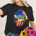 Support I Stand With Ukraine American Flag Ukrainian Flag Men Women T-Shirt Graphic Print Casual Unisex Tee Women T-Shirt Gifts for Her