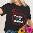 Teacher Of All Things Apple Logo Women T-Shirt Gifts for Her