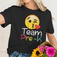 Team Pre K Teacher Emoji Hearts Love Back To School Women T-Shirt Gifts for Her