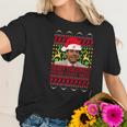 Ugly Nick Saban Merry Christmas From Saint Nick Women T-Shirt Gifts for Her