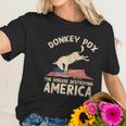 Us Flag Donkey Pox The Disease Destroying America Democratic Women T-Shirt Gifts for Her