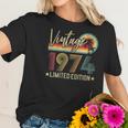 Womens Vintage 1974 47Th Birthday 47 Years Old Limited Edition V-Neck Women T-Shirt Gifts for Her