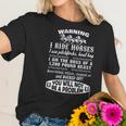 Warning I Ride Horses New Trend Women T-Shirt Gifts for Her