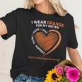 I Wear Orange For My Sister Ms Multiple Sclerosis Awareness Women T-Shirt Gifts for Her