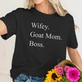 Wifey Goat Mom Boss Mothers Day Women T-Shirt Gifts for Her