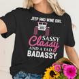 Wine Jeep And Wine Girl Sassy Classy Women T-Shirt Gifts for Her